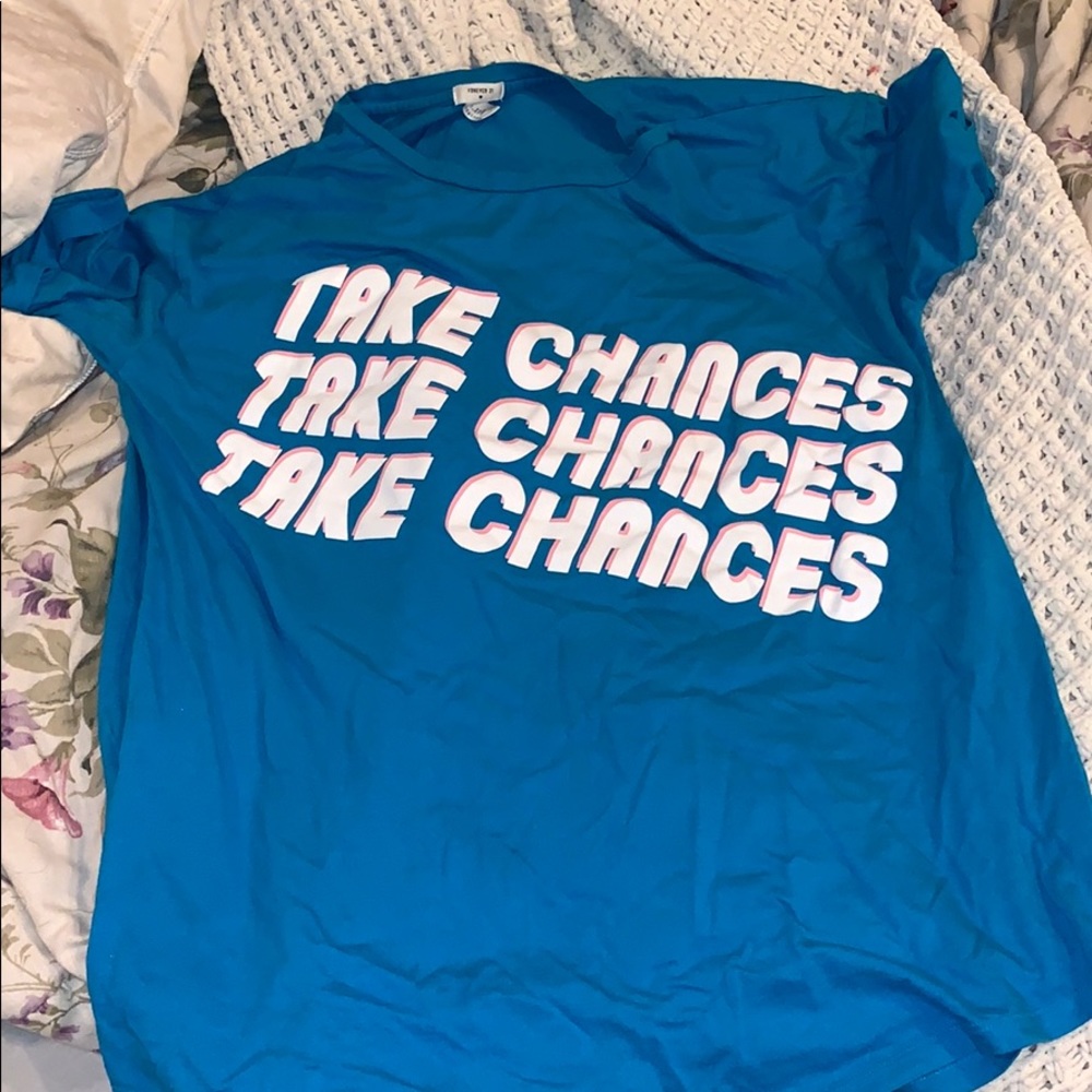 Blue large forever 21 shirt